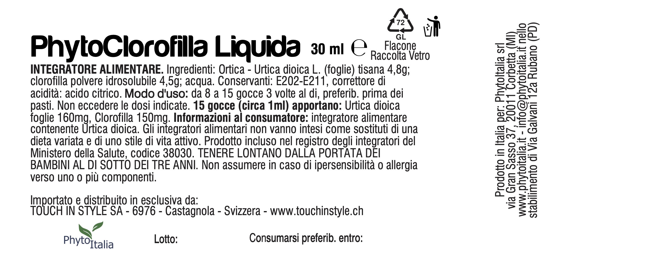 Phytoclorofilla liquida 30 ml